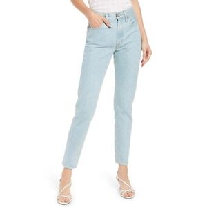 SLVRLAKE | Roxy Slim Straight Nonstretch Light Wash Clear Skies Jeans Size 25